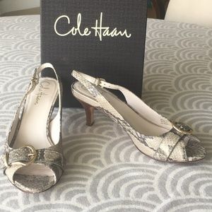 Cole Haan 3" Snake Buckle Slingback Pump - NIKEAIR